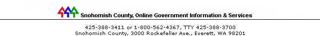 Snohomish County Online Government Information & Services
